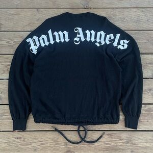 Palm Angels Arc Logo Wool Knit Long Sleeve Sweater Mens Medium Designer Luxe Y2K